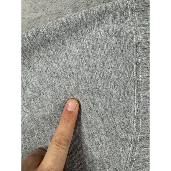 Vintage 90s Wilson Sweatshirt Mens L Sweater Fleece Jogging Made in USA Gray - Picture 3 of 10